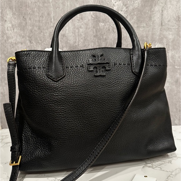 Tory Burch Handbags - Tory Burch McGraw triple compartment satchel NWT